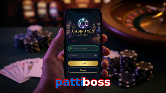 Main screen of Pattiboss login page for PK players